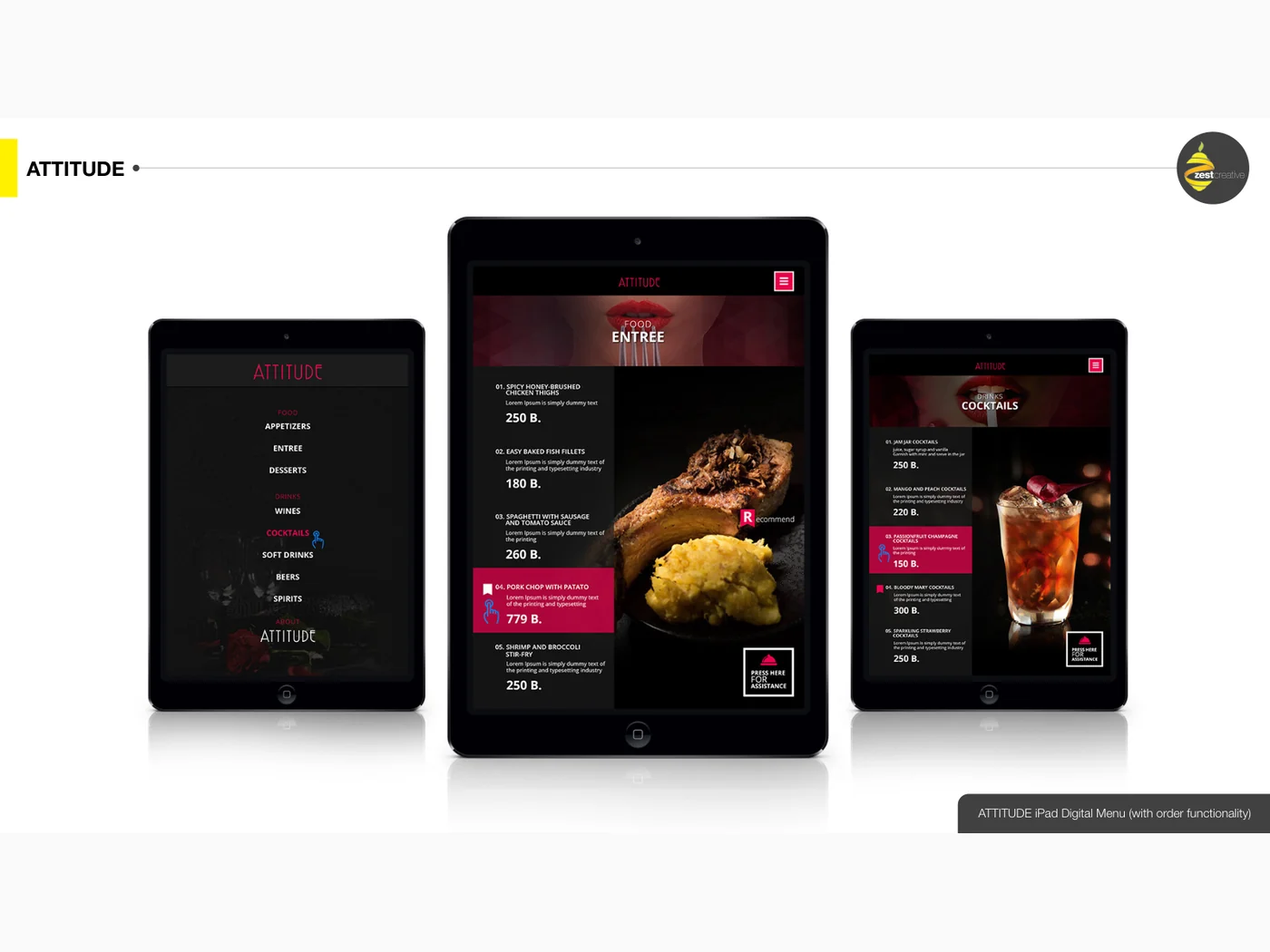 ATTITUDE Restaurant Brand System selected project visual page 21