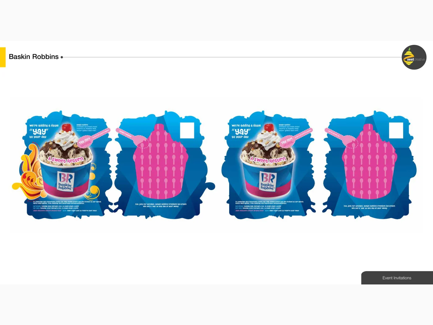 Baskin Robbins Event Invitations selected project visual page 45