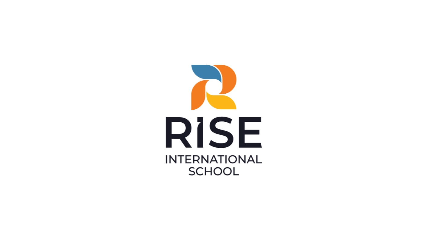 RISE International School logo and visual identity system