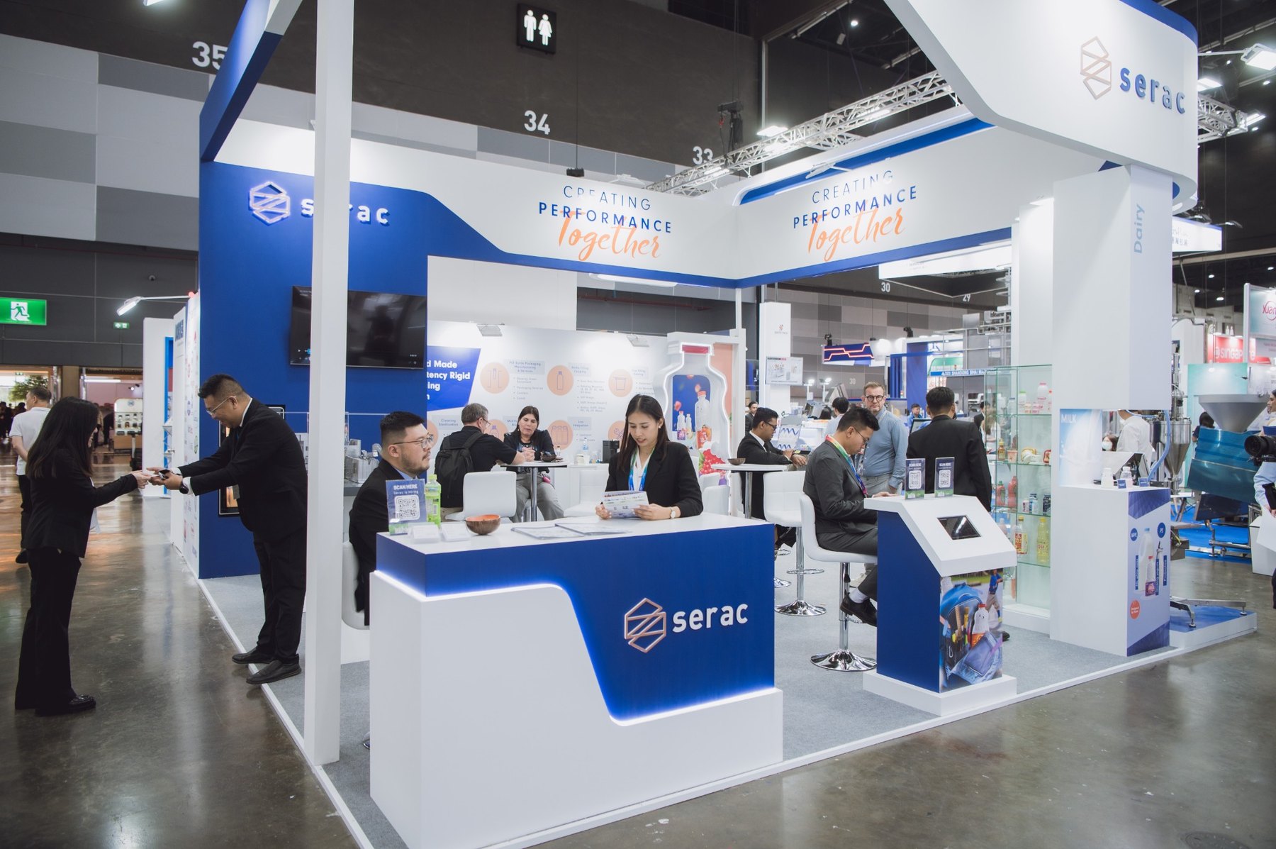 Completed Serac booth overview at ProPak Asia 2025